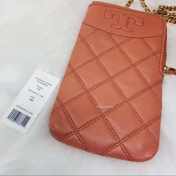 Tory Burch Handbags - Savannah phone crossbody Tory Burch tramonto